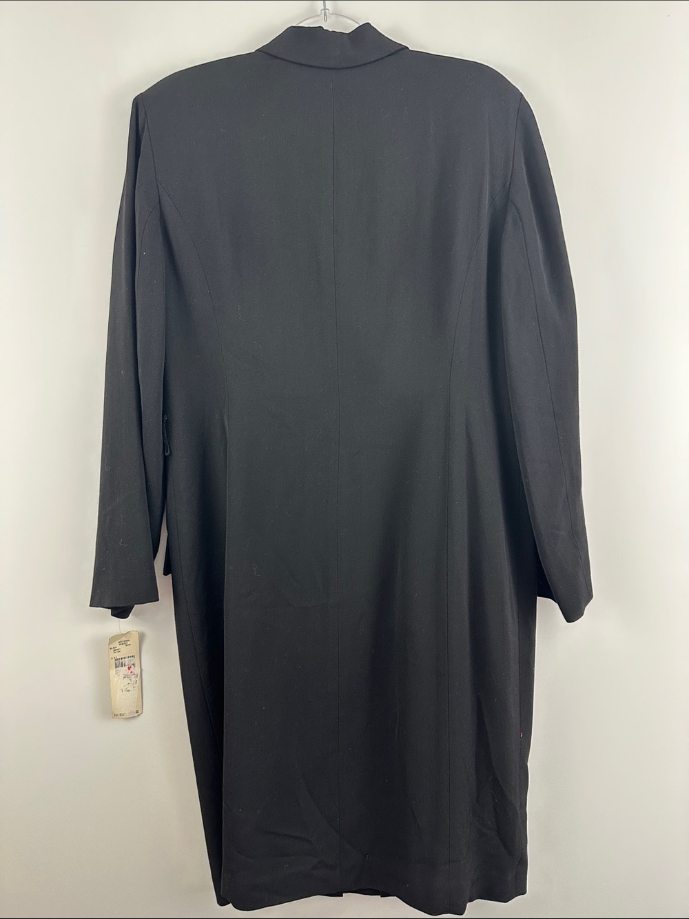 NWT Evan Picone Black Blazer Dress 14 Wool Blend Career Chic Missing Belt - Picture 6 of 6